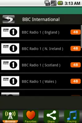 Listen to BBC android App screenshot 4